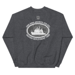 USS San Jacinto (CG-56) 1989 Deployment Sweatshirt – back view, heather