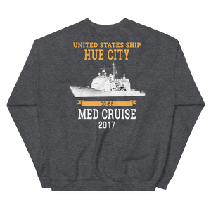 USS Hue City (CG-66) 2017 MED Unisex Sweatshirt