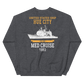 USS Hue City (CG-66) 1993 MED Unisex Sweatshirt – back view, heather