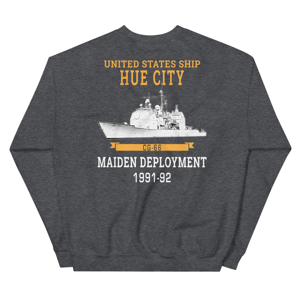 USS Hue City (CG-66) 1991-92 Maiden Unisex Sweatshirt
