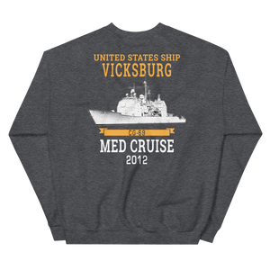 USS Vicksburg (CG-69) 2012 MED Unisex Sweatshirt