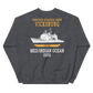 USS Vicksburg (CG-69) 2006 MED/IO Unisex Sweatshirt – back view, heather