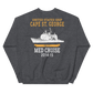 USS Cape St. George (CG-71) 2014-15 MED Unisex Sweatshirt – back view, heather