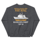 USS Port Royal (CG-73) 1997-98 Maiden Deployment Unisex Sweatshirt – back view, heather