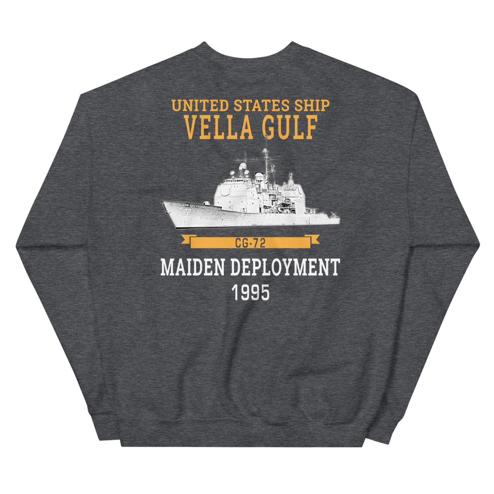 USS Vella Gulf (CG-72) 1995 Maiden Deployment Unisex Sweatshirt