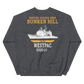 USS Bunker Hill (CG-52) 2000-01 WESTPAC Unisex Sweatshirt – back view, heather