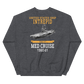 USS Intrepid (CVA-11) 1960-61 WESTPAC Unisex Sweatshirt – back view, heather