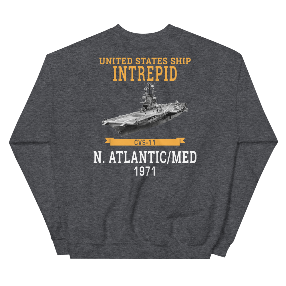 USS Intrepid (CVS-11) 1971 N.Atlantic/MED Sweatshirt