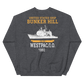 USS Bunker Hill (CG-52) 1992 WESTPAC/IO Unisex Sweatshirt – back view, heather