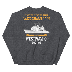 USS Lake Champlain (CG-57) 2001-02 Unisex Sweatshirt