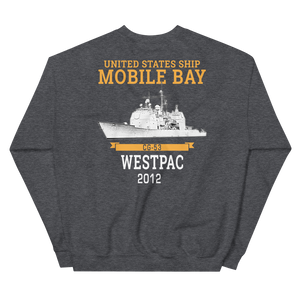 USS Mobile Bay (CG-53) 2012 Deployment Sweatshirt