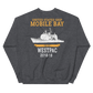 USS Mobile Bay (CG-53) 2018-19 Deployment Sweatshirt – back view, heather