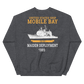 USS Mobile Bay (CG-53) 1989 Deployment Sweatshirt – back view, heather