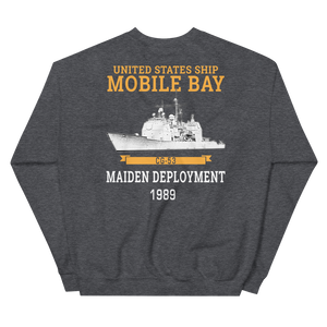 USS Mobile Bay (CG-53) 1989 Deployment Sweatshirt