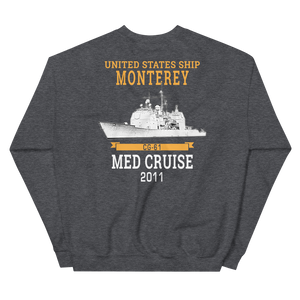 USS Monterey (CG-61) 2011 Unisex Sweatshirt