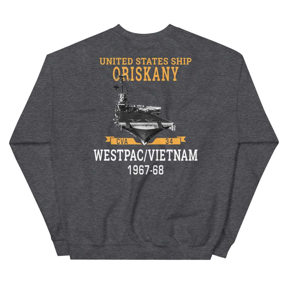 USS Oriskany (CVA-34) 1967-68 WESTPAC/VIETNAM Unisex Sweatshirt