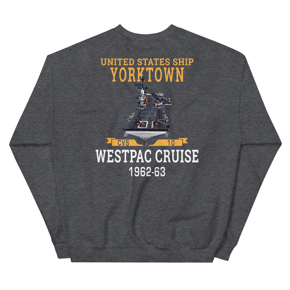 USS Yorktown (CVS-10) 1962-63 WESTPAC Unisex Sweatshirt