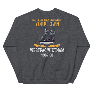 USS Yorktown (CVS-10) 1967-68 WESTPAC/VIETNAM Unisex Sweatshirt