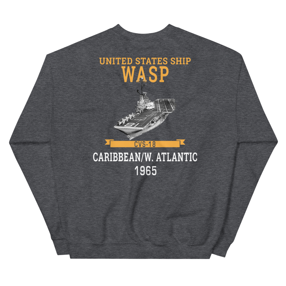 USS Wasp (CVS-18) 1965 CARIBBEAN/W. ATLANTIC Unisex Sweatshirt