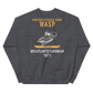 USS Wasp (CVS-18) 1971 MED/ATLANTIC/CARIBBEAN Unisex Sweatshirt – back view, heather
