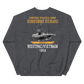 USS Bonhomme Richard (CVS-31) 1969 WESTPAC/VIETNAM Unisex Sweatshirt – back view, heather