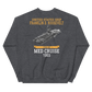 USS Franklin D. Roosevelt (CVA-42) 1965 MED CRUISE Sweatshirt – back view, heather