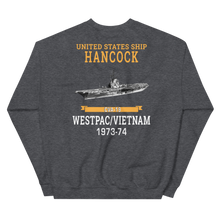 Load image into Gallery viewer, USS Hancock (CVA-19) 1973-74 WESTPAC/VIETNAM Unisex Sweatshirt