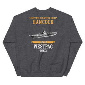 USS Hancock (CVA-19) 1963 WESTPAC Unisex Sweatshirt