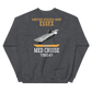 USS Essex (CVS-9) 1960-61 MED CRUISE Sweatshirt – back view, heather
