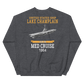 USS Lake Champlain (CVS-39) 1964 MED CRUISE Sweatshirt – back view, heather
