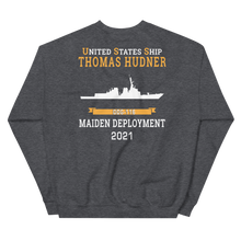 Load image into Gallery viewer, USS Thomas Hudner (DDG-116) 2021 MAIDEN DEPLOYMENT Unisex Sweatshirt