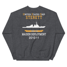 Load image into Gallery viewer, USS Sterett (DDG-104) 2010-11 MAIDEN DEPLOYMENT Unisex Sweatshirt