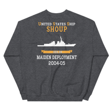 Load image into Gallery viewer, USS Shoup (DDG-86) 2004-05 MAIDEN DEPLOYMENT Unisex Sweatshirt