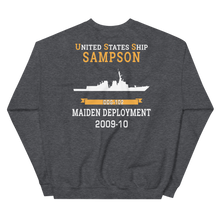 Load image into Gallery viewer, USS Sampson (DDG-102) 2009-10 MAIDEN DEPLOYMENT Unisex Sweatshirt