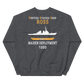 USS Ross (DDG-71) 1999 MAIDEN DEPLOYMENT Unisex Sweatshirt – back view, heather