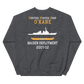 USS O'Kane (DDG-77) 2001-02 MAIDEN DEPLOYMENT Unisex Sweatshirt – back view, heather