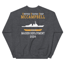 Load image into Gallery viewer, USS McCampbell (DDG-85) 2004 MAIDEN DEPLOYMENT Unisex Sweatshirt