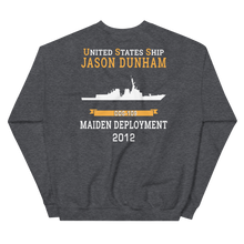 Load image into Gallery viewer, USS Jason Dunham (DDG-109) 2012 MAIDEN DEPLOYMENT Unisex Sweatshirt