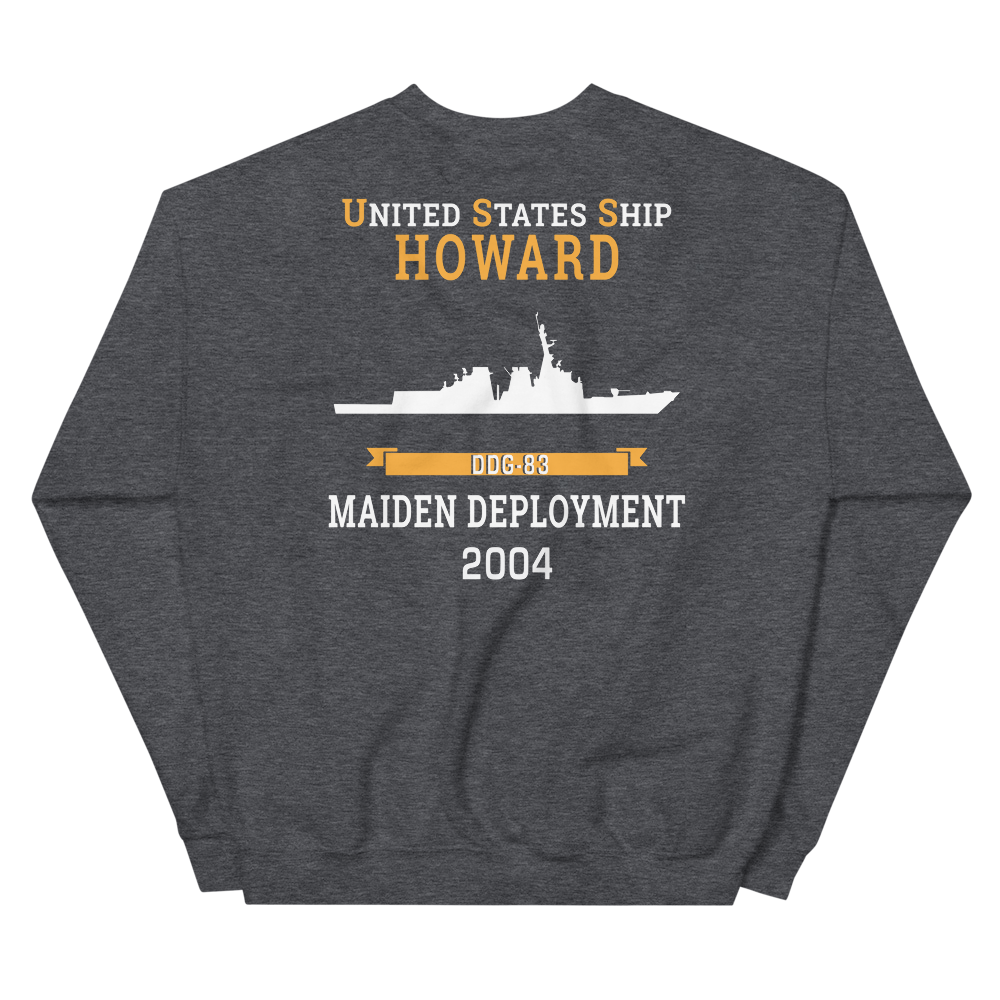 USS Howard (DDG-83) 2004 MAIDEN DEPLOYMENT Unisex Sweatshirt