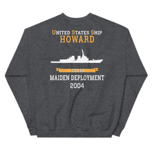 Load image into Gallery viewer, USS Howard (DDG-83) 2004 MAIDEN DEPLOYMENT Unisex Sweatshirt