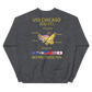 USS Chicago (CG-11) 1976 WESTPAC Cruise Sweatshirt – back view, heather