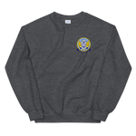 USS Yorktown (CVS-10) Ship's Crest Sweatshirt – front view, heather
