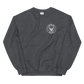 USS Milius (DDG-69) 1998 MAIDEN DEPLOYMENT Unisex Sweatshirt – front view, heather