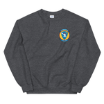 VFA-106 Gladiators Squadron Crest Unisex Sweatshirt – front view, heather