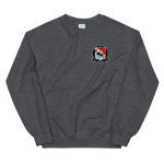 VFA-211 Checkmates Squadron Crest Unisex Sweatshirt – front view, heather