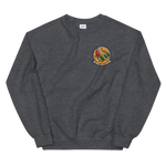 VFA-204 River Rattlers Squadron Crest Unisex Sweatshirt – front view, heather