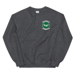 VFA-195 Dambusters Squadron Crest Unisex Sweatshirt – front view, heather