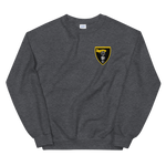 VFA-27 Royal Maces Squadron Crest Unisex Sweatshirt – front view, heather