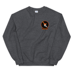 VFA-147 Argonauts Squadron Crest Unisex Sweatshirt – front view, heather
