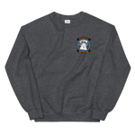 HSC-23 Wildcards Squadron Crest Unisex Sweatshirt – front view, heather
